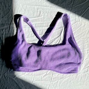 Shade & Shore Lilac Purple Bikini Top Swim Suit 36C